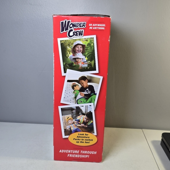 Black Boy Doll Wonder Crew Super Hero With Matching Cape and Mask James 15" NEW - Picture 2 of 10